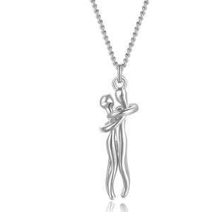 Collier <span class=keywords><strong>de</strong></span> couple romantique pour la Saint-Valentin, collier avec pendentif <span class=keywords><strong>de</strong></span> couple enlacé, vente en gros - Product Image 6