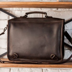 Luxury Genuine Leather Cross Body Sling <b>Messenger</b> <b>Bag</b> Large Capacity Stylish Business Handbag Inch Cotton Elegant <b>Laptop</b> - Product Image 1