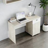Petit bureau moderne en bois avec tiroir, assemblage facile, durable, compact, table d'ordinateur pour la maison, la chambre d'étudiant
