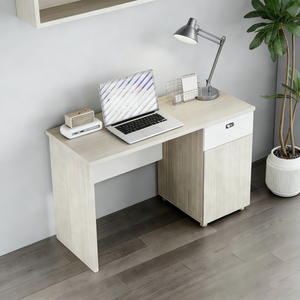 Piccola Scrivania Moderna in Legno con Cassetto, Tavolo Compatto per Computer da Studio per Camera da Letto Studenti - Product Image 3