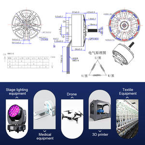 <span class=keywords><strong>Motor</strong></span> de CC sin Escobillas RB 53BLDC para Drones, <span class=keywords><strong>Motor</strong></span> de Alta Potencia de 1400 W y 33 V, Alta Velocidad de 13500 rpm - Product Image 3