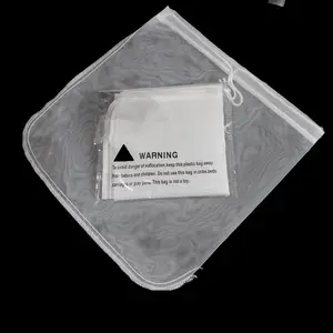 200 Micron Strainer Reusable Organic Nut Milk Bag Nylon Mesh Filter Bag For Almond Milk