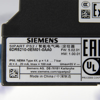 Positionneur électropneumatique intelligent SIEMENS SIPART PS2 6DR5210 pour vanne à boisseau sphérique, actionneur linéaire à demi-tour, communication HART 7, IP66, ATEX
