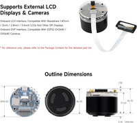 Carte de développement de haut-parleur intelligent AI Waveshare ESP32-S3, double microphone, réduction du bruit, éclairage RVB, prise en charge audio ESP32, Xiaozhi