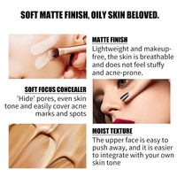 Fond de Teint Liquide Mat Couvrant et Imperméable Vegan à Changement de Couleur, Crème Correctrice, Poudre Libre Éclaircissante et Contrôle du Sébum – Teint Foncé – Offre Spéciale