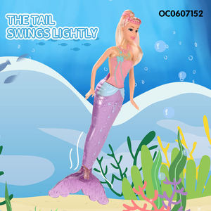 Poupée sirène pour fille, de 11 pouces, mini-poupée personnalisée, à la mode, OEM, avec accessoires, - Product Image 3