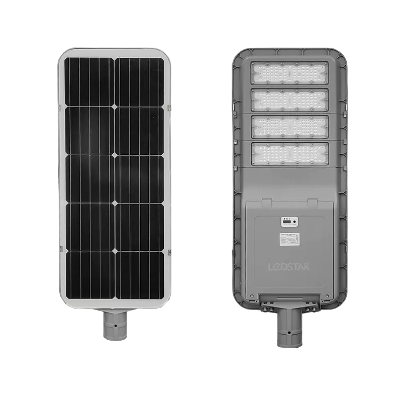 Aurora LiFePO4 Battery All In One Solar Lamp 120W Solar Panel Integrated Solar Power Road Lamp Led Solar Street Light