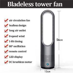 <span class=keywords><strong>Purificateur</strong></span> d'air électrique intelligent sans lame refroidissement minuterie de <span class=keywords><strong>chauffage</strong></span> commande numérique <span class=keywords><strong>ventilateur</strong></span> de sol ménage <span class=keywords><strong>ventilateur</strong></span> en plastique 8000 tr/min - Product Image 3