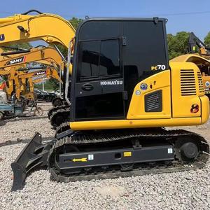 Excavadora Komatsu PC70 Usada Original Japonesa con Certificación CE, 7 Toneladas, con Motor SAA4D95LE-5, EPA Tier 3, para Demolición en Interiores, para Exportación - Product Image 1