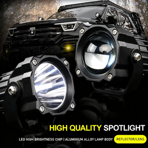 Feux LED <span class=keywords><strong>de</strong></span> 3 pouces pour conduite tout-terrain, 50W, étanches, projecteurs <span class=keywords><strong>de</strong></span> travail pour 4x4, Jeep, camion, moto, feux antibrouillard auxiliaires - Product Image 6