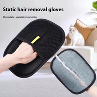 Gant-brosse en mousse de luxe pour enlever les poils d'animaux, nettoyage facile, portable, pour poils longs de chiens et chats, vente en gros