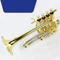 Gold Lacquer Bb Trumpet - Professional Grade | Concert & Marching Band Brass Instrument | High-Quality Sound & Craftsmanship