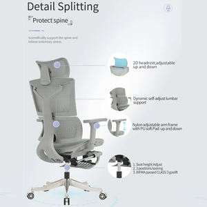 Fauteuil <span class=keywords><strong>de</strong></span> <span class=keywords><strong>Bureau</strong></span> <span class=keywords><strong>de</strong></span> Direction Luxe Entièrement Maillé <span class=keywords><strong>Ergonomique</strong></span> à <span class=keywords><strong>Dossier</strong></span> <span class=keywords><strong>Haut</strong></span> Pivotant pour Mobilier <span class=keywords><strong>de</strong></span> <span class=keywords><strong>Bureau</strong></span> Sedia Premium Ufficio - Product Image 2