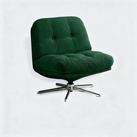 Fauteuil de détente pivotant moderne en tissu, confortable et moelleux, pour salon et balcon, canapé de relaxation pour la maison