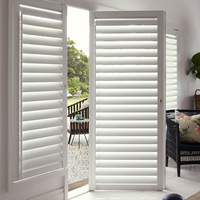 Volets Horizontaux Ajustables en PVC, Porte Coulissante, Pare-Soleil, Protection de l'Intimité, Volets Bi-Pliants, Volets de Planteurs pour Salon et Entrepôt