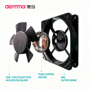 Ventilador de Refrigeración DC para Equipos Electrónicos de 80x80x20mm, 12V/24V, 2500-3500 RPM, 26.4-36.8 CFM, para Caja de Control, Equipo, Carcasa de <span class=keywords><strong>PC</strong></span> - Product Image 4