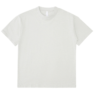 Haute qualité 300gsm coton biologique unisexe 100% coton T-shirt conception personnalisée imprimé Logo vierge T-shirt surdimensionné pour hommes - Product Image 4