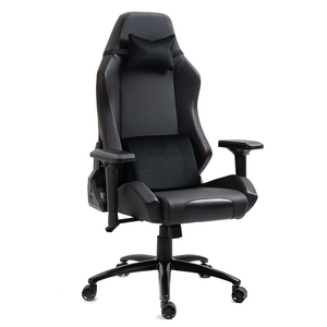 Silla <span class=keywords><strong>Gamer</strong></span> Económica Reclinable 4D Negra para Oficina, Diseño Audaz, Silla de Juego Totalmente Personalizable, Silla de Computadora Funcional con Función de Balanceo - Product Image 1
