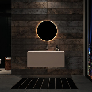 Venta al por Mayor <span class=keywords><strong>INTERLAN</strong></span> ITL-033 Mueble de Baño Moderno con Espejo e Iluminación, de Acero Inoxidable y Madera Maciza/MDF/Melamina - Product Image 1