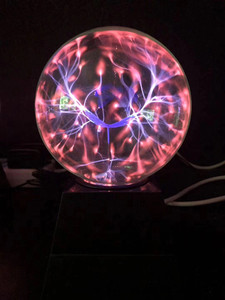 Esfera de <span class=keywords><strong>Plasma</strong></span> alimentada por batería y USB de 3 pulgadas, bola mágica de cristal, orbe de <span class=keywords><strong>Plasma</strong></span> mágico de anión para decoraciones navideñas - Product Image 3