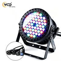 AOPU 54x3W RGBW 4 en 1 IP65 Projecteur LED Par extérieur étanche DMX 512 à activation sonore pour scène