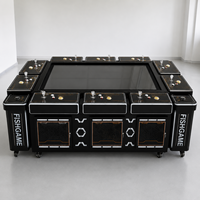 Machine de jeu de pêche 86 pouces pour 10 joueurs, avec accepteur de billets, à monnayeur, jeu d'adresse, boîtier métallique, Oecan King English pour le jeu