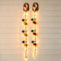 Guirlandes lumineuses de Noël en forme de gnome, style moderne et minimaliste, semi-artisanales, emballage en boîte, nouveauté transfrontalière, artisanat en bois