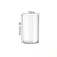 Vase cylindrique transparent en plastique, grand vase à fleurs pour centres de table de mariage, décoration intérieure, bougeoirs hurricane, LED sans flamme - Offre Spéciale