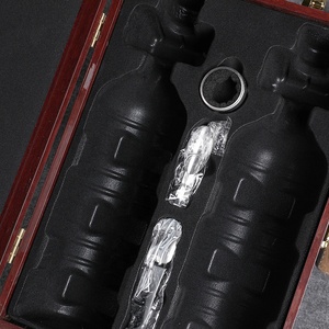 High End Red Wine Wooden Box with Wine Utensils, Piano Baking Paint Packaging <strong>Gift</strong> Box - Product Image 3