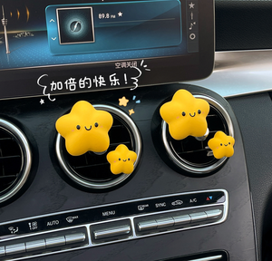 Bán Buôn Xe Vent Clip Làm Mát Không Khí Màu Hồng Đám Mây Hình Thơm Gốm Hương Thơm Thạch Cao Sứ Hoa Tinh Dầu Khuếch Tán - Product Image 2