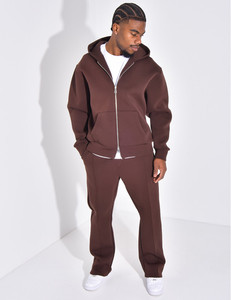 Conjunto Deportivo Personalizado TN para Hombre, Corte Holgado, Tejido Transpirable, Estilo Deportivo, Sudadera con Cremallera y Pantalones de Pierna Recta - Product Image 3
