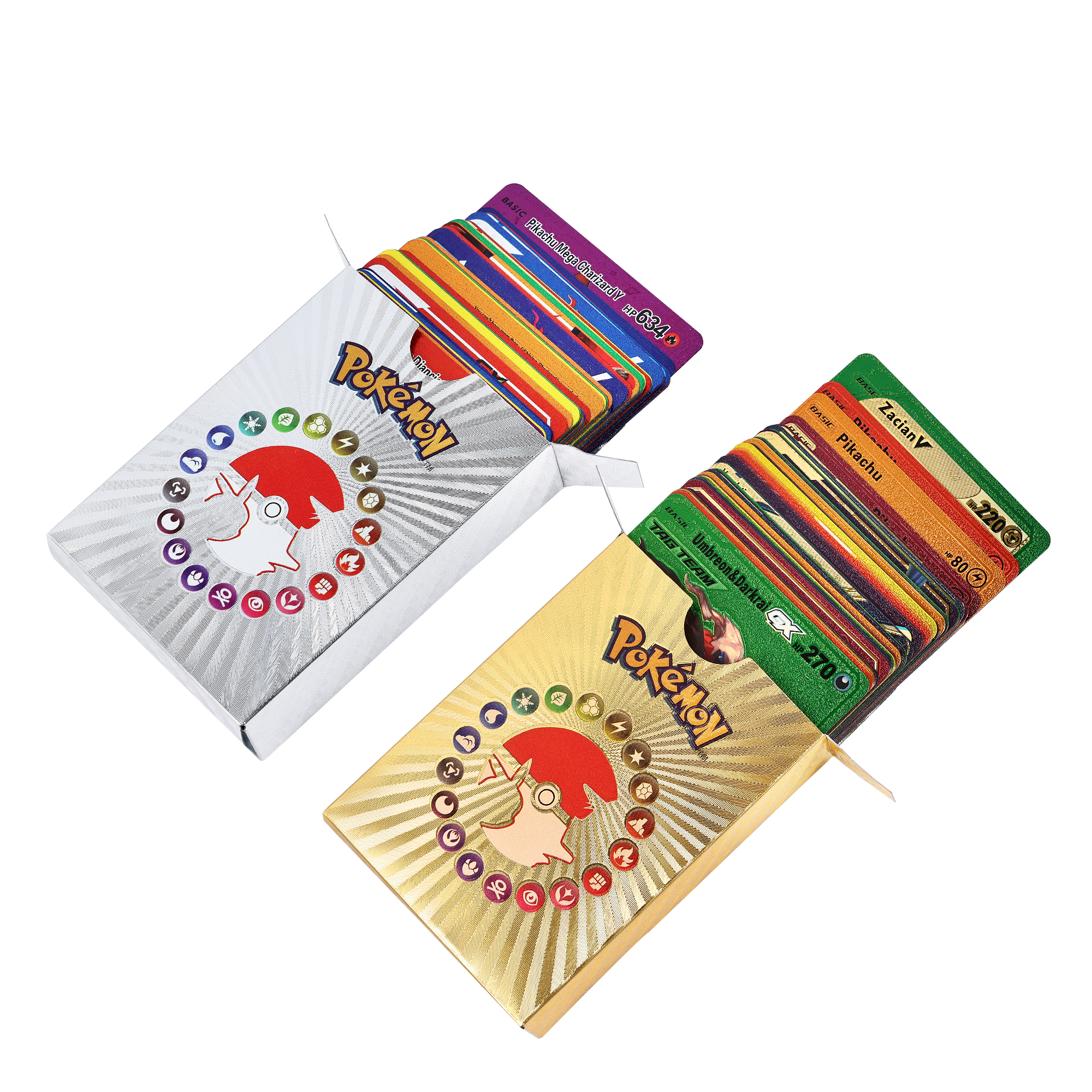 2023 новый стиль Покемон карты 55 шт./коробка радужные Карты Покемон коллекционные карты игры