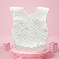 Tablier jetable en papier non tissé pour bébé, doux et imperméable, accessoire de dentition et de bave, 2022