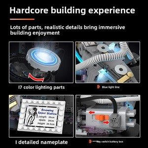 <span class=keywords><strong>Puzzle</strong></span> Modèle Astronaute en Plastique pour la Randonnée Spatiale - 501-1000 Pièces - Briques STEM DIY Compatibles - Product Image 6