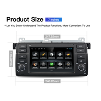 Lecteur multimédia Android 12 Car GPS Navigation Auto Screen CarPlay Pour BMW 3 M3 E46 1999-2005 Radio Magnétophone DSP WIFI