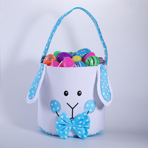 Ornements de maison de <span class=keywords><strong>vacances</strong></span> personnalisés en gros, seau à bonbons pour la chasse aux œufs pour enfants, panier de chasse aux œufs personnalisé, seau de Pâques monogramme - Product Image 4