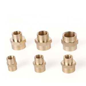 Dk Brass Hexagonal Npt Threaded <b>Adapter</b> Fittings For Water And Gas Pipe 57mm Female Connector - Product Image 2