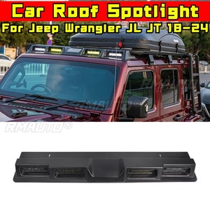 Para Jeep Wrangler JL JT 2018-2024, Foco de Techo, Spoiler, Gladiator, Portaequipajes de Techo Modificado, Foco de Búsqueda, Accesorios Todoterreno - Product Image 1
