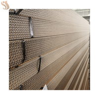 Customized Corrugated Cardboard Into Hard Kraft Paperboard, Used for Heavy-duty Packaging and Carton Manufacturing
