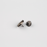 Boutons ronds plats en laiton sans nickel avec logo personnalisé pour jeans et vestes