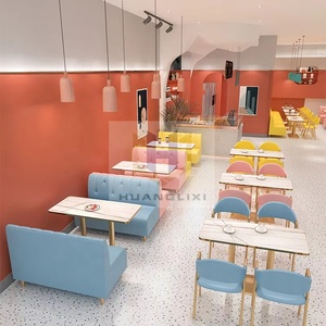 Fabricante Restaurante <span class=keywords><strong>Muebles</strong></span> Cabina Café Heladería Mesas y sillas Comida rápida Restaurante Sofá <span class=keywords><strong>Muebles</strong></span> - Product Image 3
