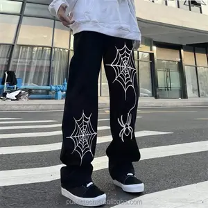 Özel baskılı Logo alevlendi Flair Sweatpants erkekler pantolon Casual Streetwear geniş bacak alevlendi Joggers eşofman altları