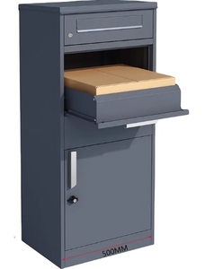 Boîte de livraison de colis personnalisée Boîte de dépôt verrouillable pour colis Stockage de boîtes <span class=keywords><strong>aux</strong></span> <span class=keywords><strong>lettres</strong></span> en acier galvanisé Boîte à colis domestique - Product Image 5