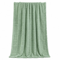 Couverture en polaire sherpa jacquard de luxe, double face, épaisse, chaude, unie, géométrique, camel, douce, en peluche, pour canapé, lit, maison, voyage