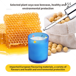 Velas Aromáticas Personalizadas con Diferentes Fragancias para Decoración del Hogar, Velas Perfumadas Menahem con <span class=keywords><strong>3</strong></span> Mechas de Madera - Product Image 5