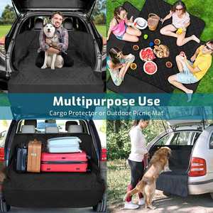 Housse résistante à l'eau pour animaux de compagnie Tapis de siège pour chien SUV Sedans <span class=keywords><strong>Vans</strong></span> <span class=keywords><strong>Vans</strong></span> With Bumper Flap Protector Non <span class=keywords><strong>Slip</strong></span> - Product Image 6