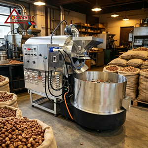 Rôtissoire Commerciale Continue pour Noix, Arachides, Soja, Noix de Cajou, Graines de Tournesol, Maïs, Orge, Céréales et Fèves de Cacao - Product Image 1