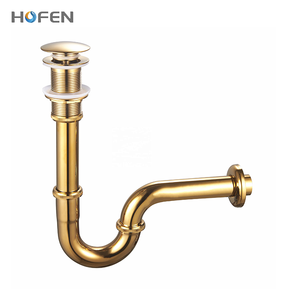 モダンG1-1/4インチボトルPトラップ、卸売クロムメッキ真鍮P排水管、浴室洗面台用、洗面器排水用 - Product Image 3