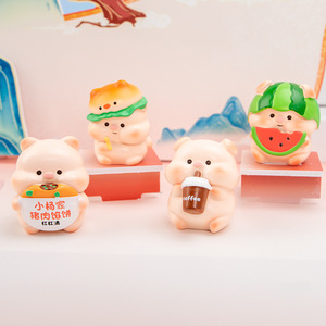 Yu Mo Piggy Food Street Blind <b>Box</b> Creative Cute Pig Toy Doll For Girls Age 5 7 Years Small Gift Wholesale - Product Image 2