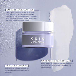 Crème de nuit pour le visage, livraison gratuite, hydratant, acide hyaluronique, vitamine <span class=keywords><strong>B3</strong></span>, récupération, crème de nuit pour le visage - Product Image 2